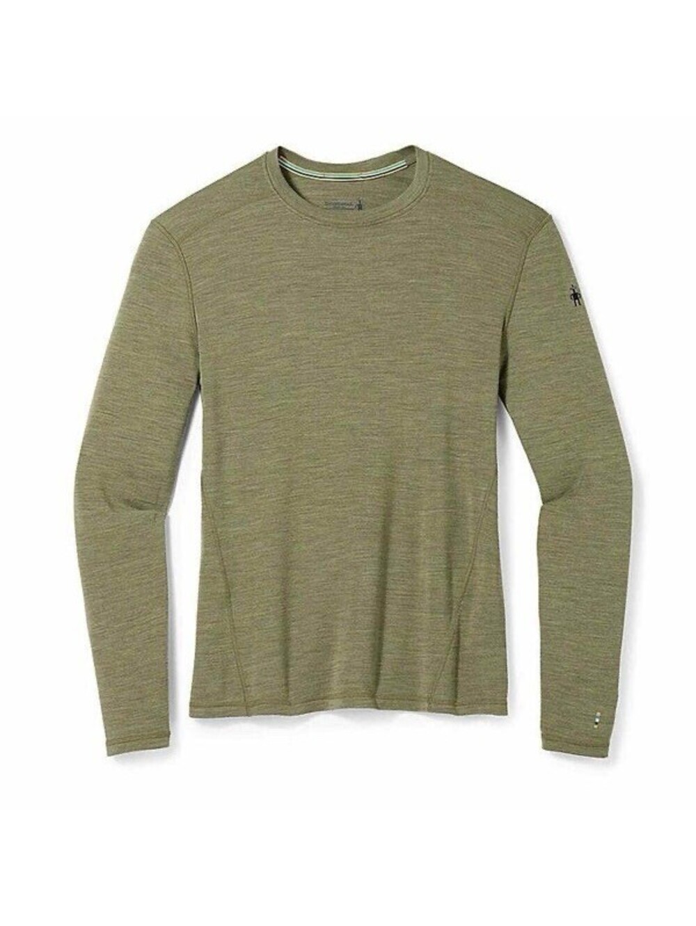 Smartwool Mens Merino Wool Classic Thermal Base Layer Crew Shirt Dark Green Sz L